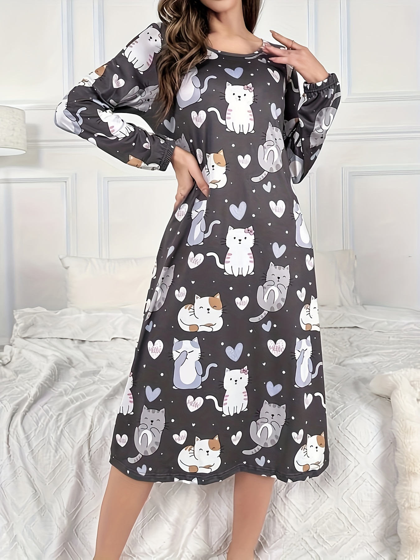 Cat nightdress shop