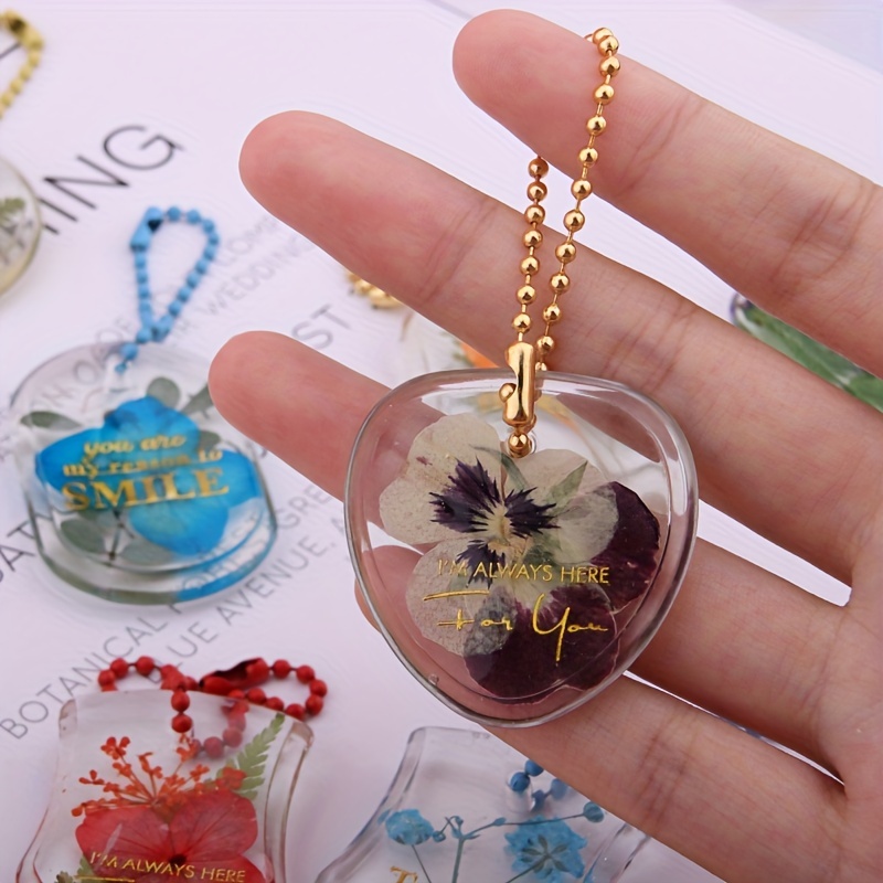 Uv Resin Kit Dried Flowers Pendant Silicone Mold With Uv - Temu