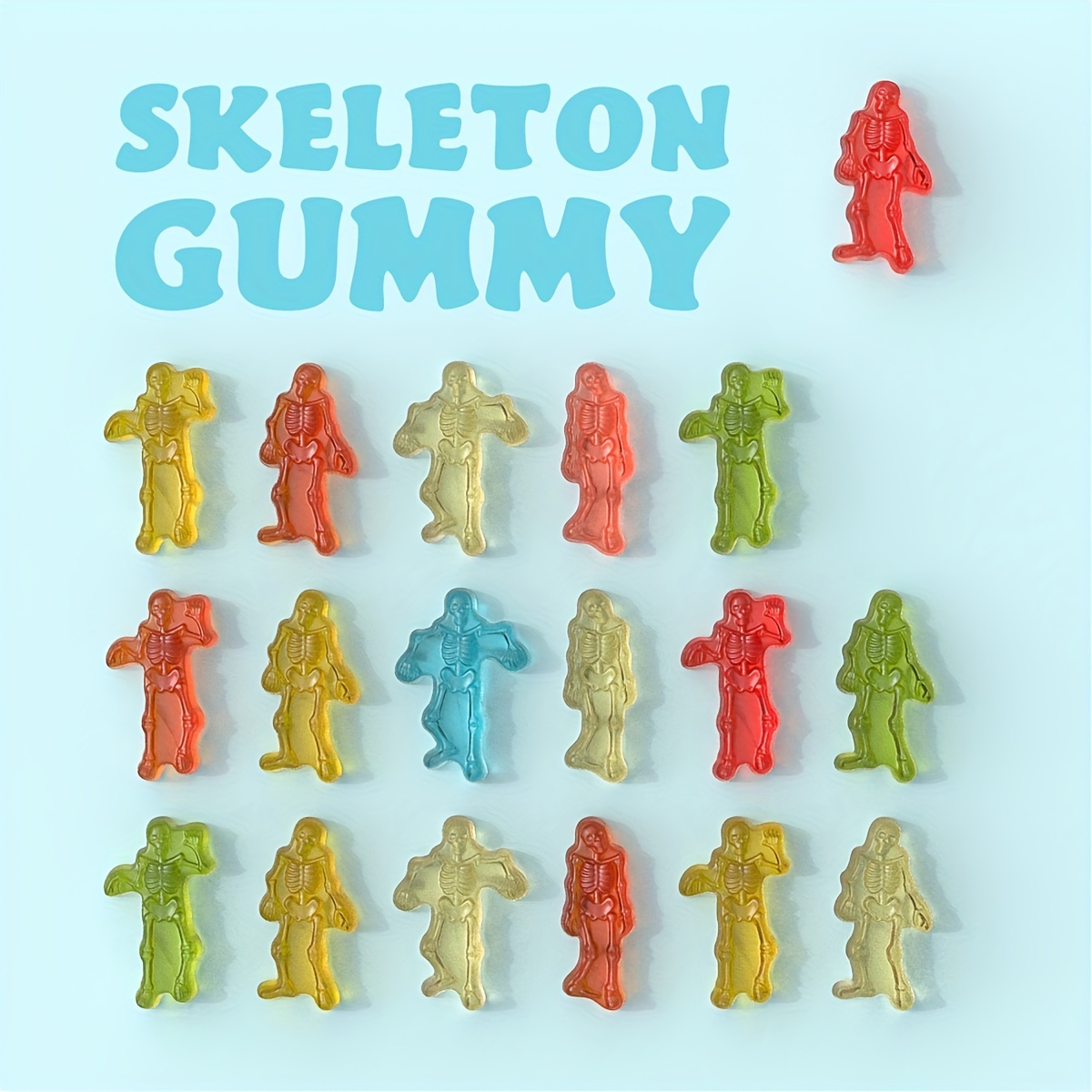 Skeleton Chocolate Molds 3d 32 Cavities Silicone Mold Mini - Temu