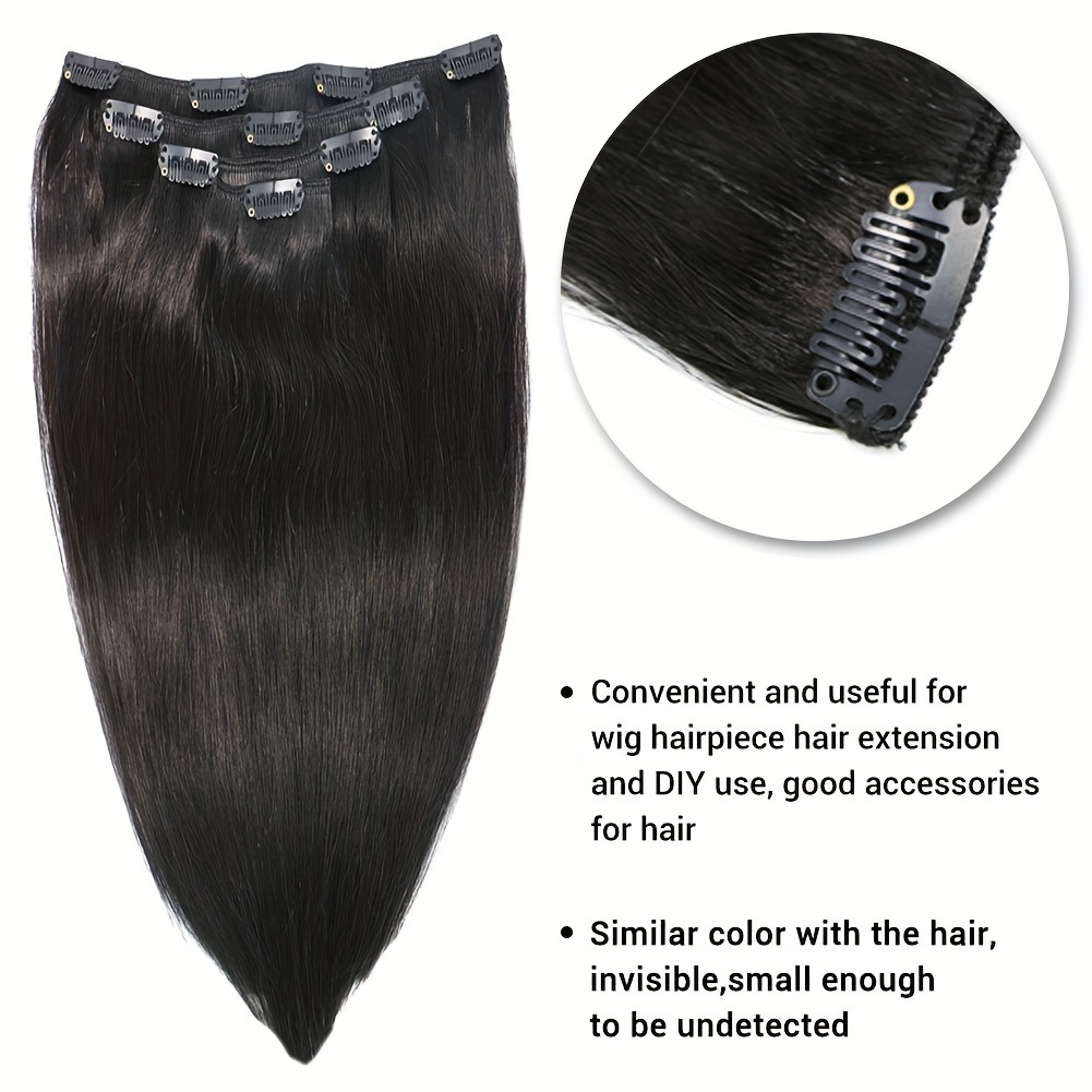  Snap Clips for Clip in Hair Extensions U-shape with