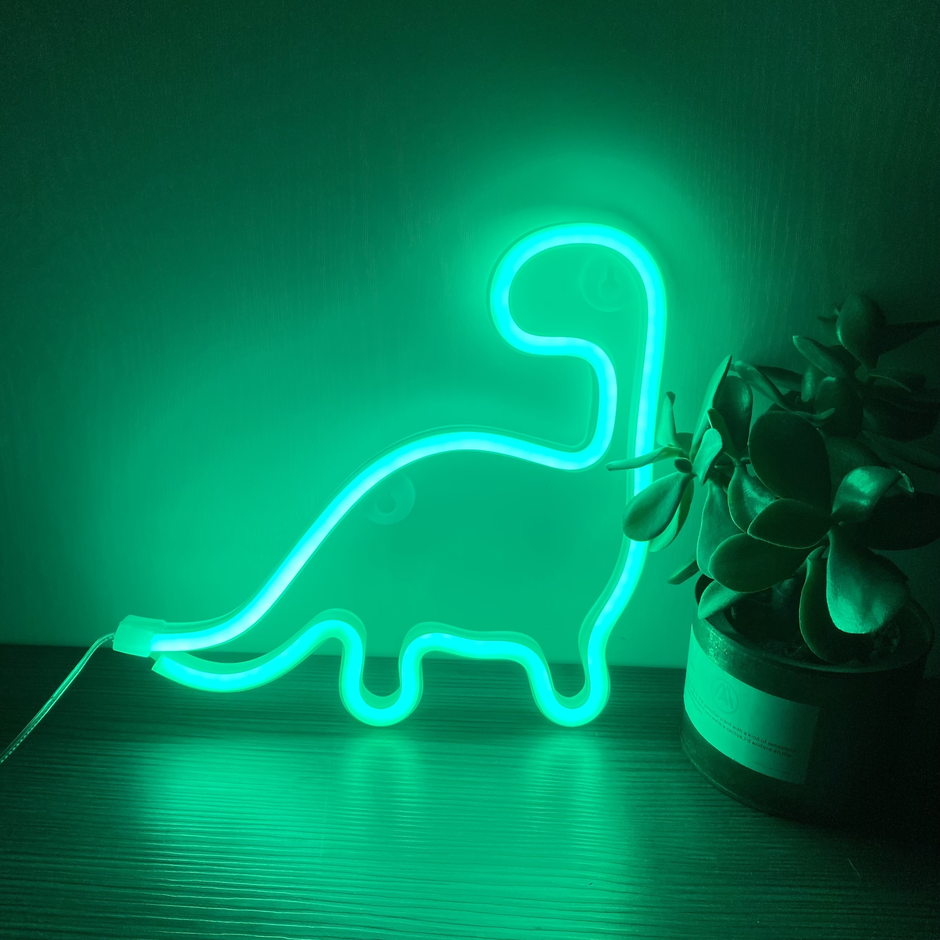 Neon dinosaur on sale wall light