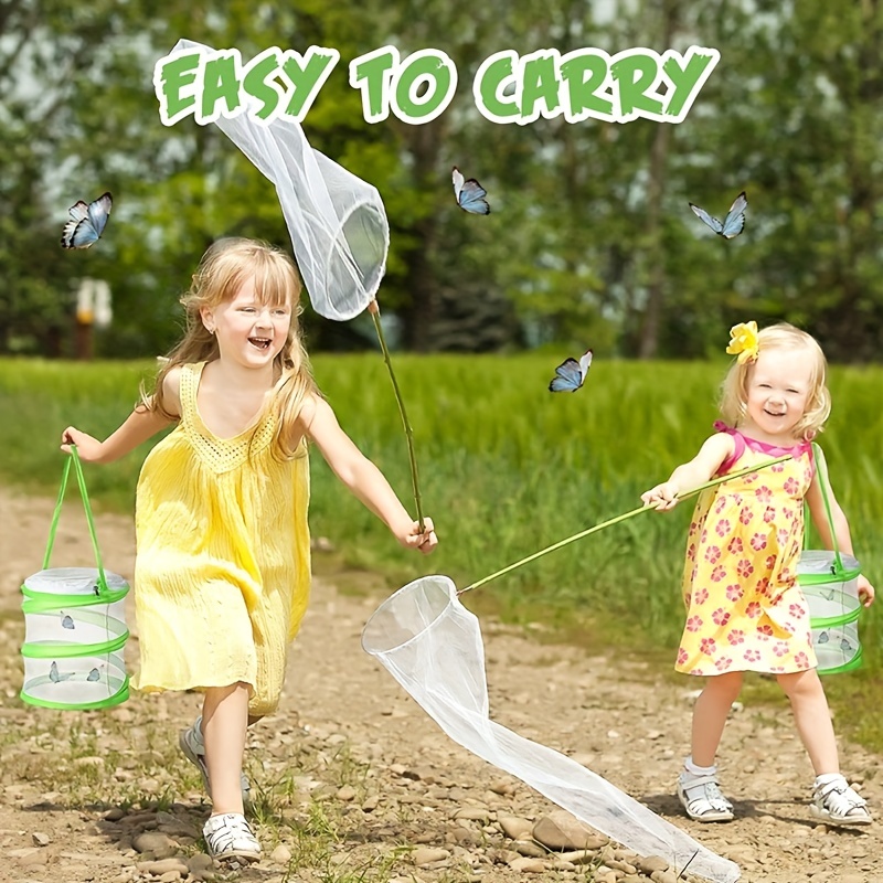 Retractable Pocket Net: Outdoor Toys Kids Catch Butterflies - Temu