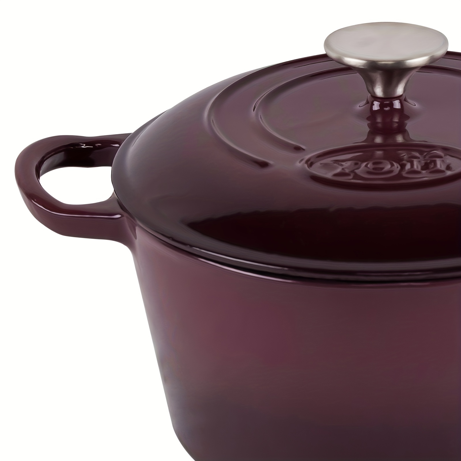 1pc, Enameled Cast Iron Dutch Oven With Lid (5.71''), Small Enamel Pot With