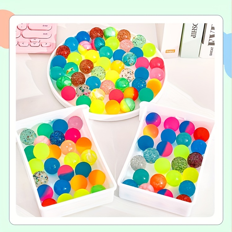 NO.27 25mm Rubber Bouncing Balls Solid Floating Fun Sea Fishing for kids  Toys Amusement Toys7234643