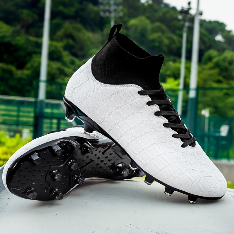 Men's Soccer Cleats Professional High-Top Football Shoes Outdoor Spikes  Soccer Shoes 