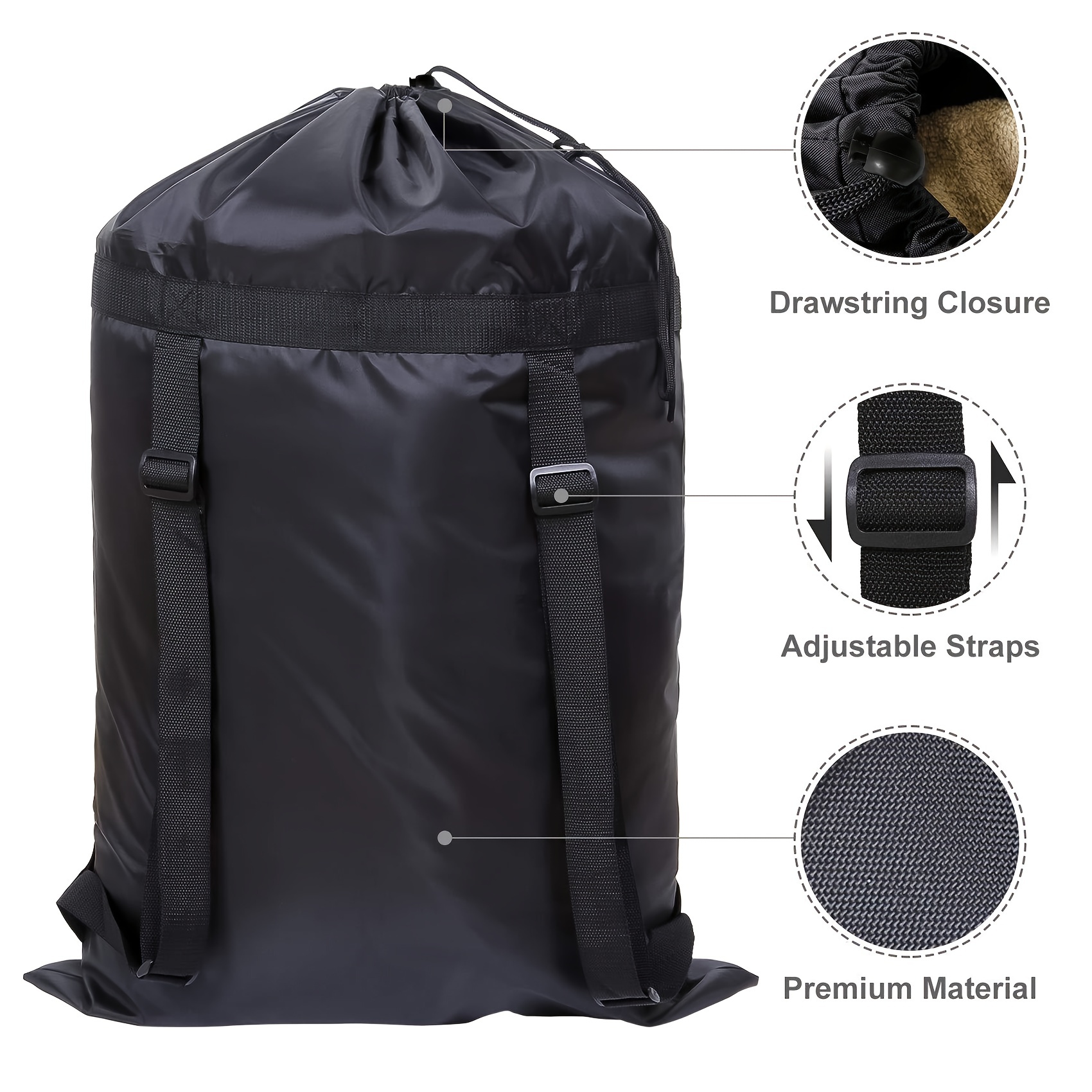 Heavy Duty Backpack Storage Bag Camping Travel Large Clothes