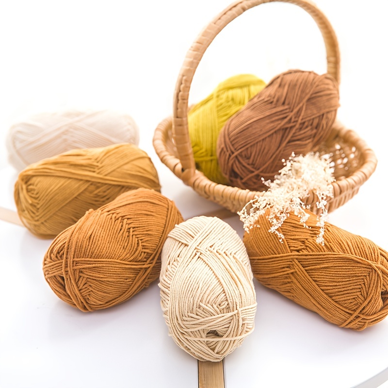 TEHAUX 12pcs Cotton Yarn for Crocheting Crochet Yarn Kit Knitting Wool Hand  Knitting Cotton Yarn Crochet Yarn for Crocheting Bulk Yarn Sock Yarn Socks