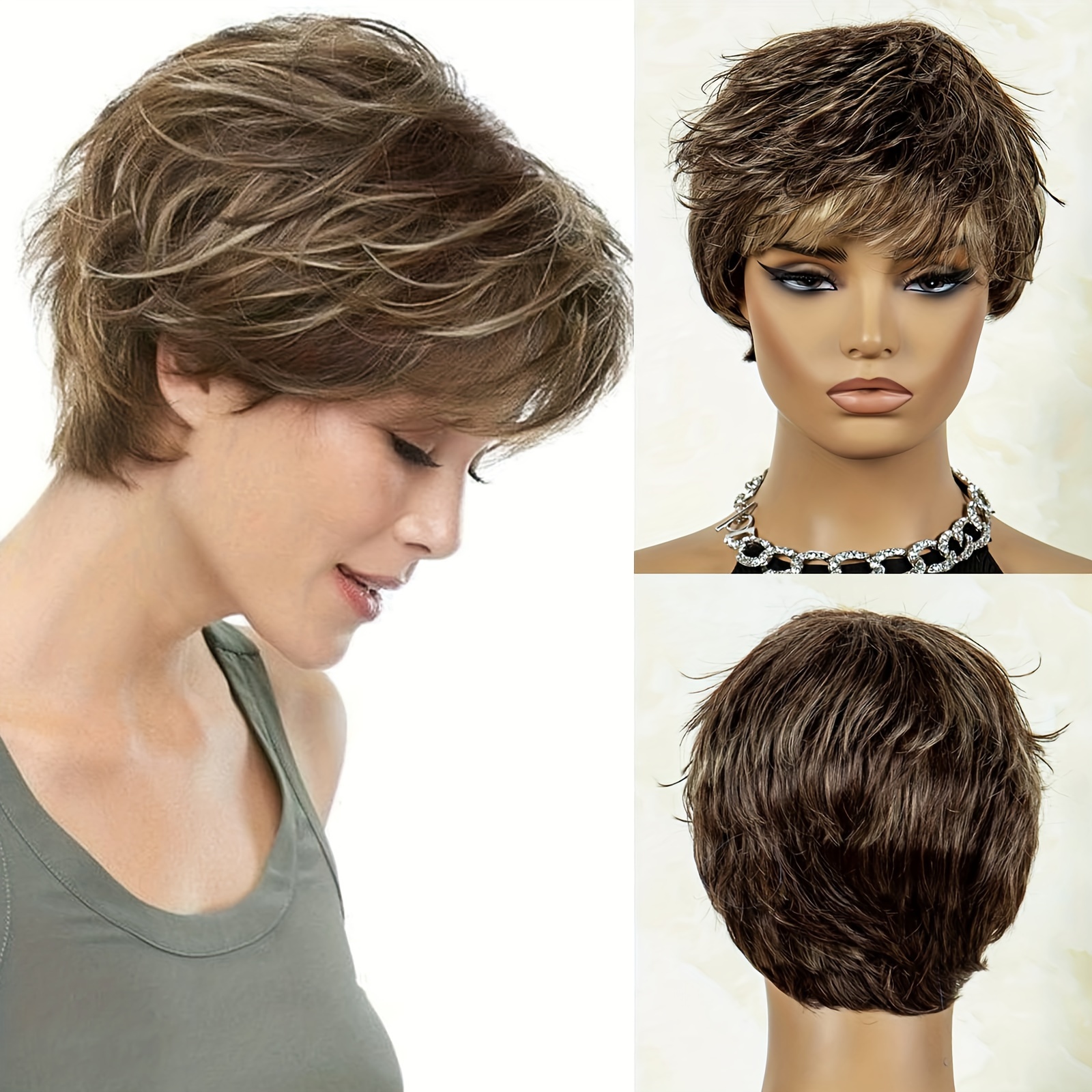 Pixie cut store with highlights