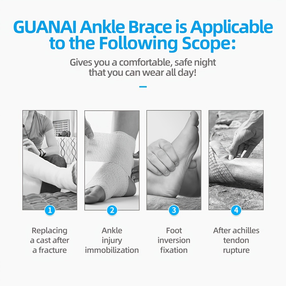 Medical Ankle Joint Fixation Support for Rehabilitation