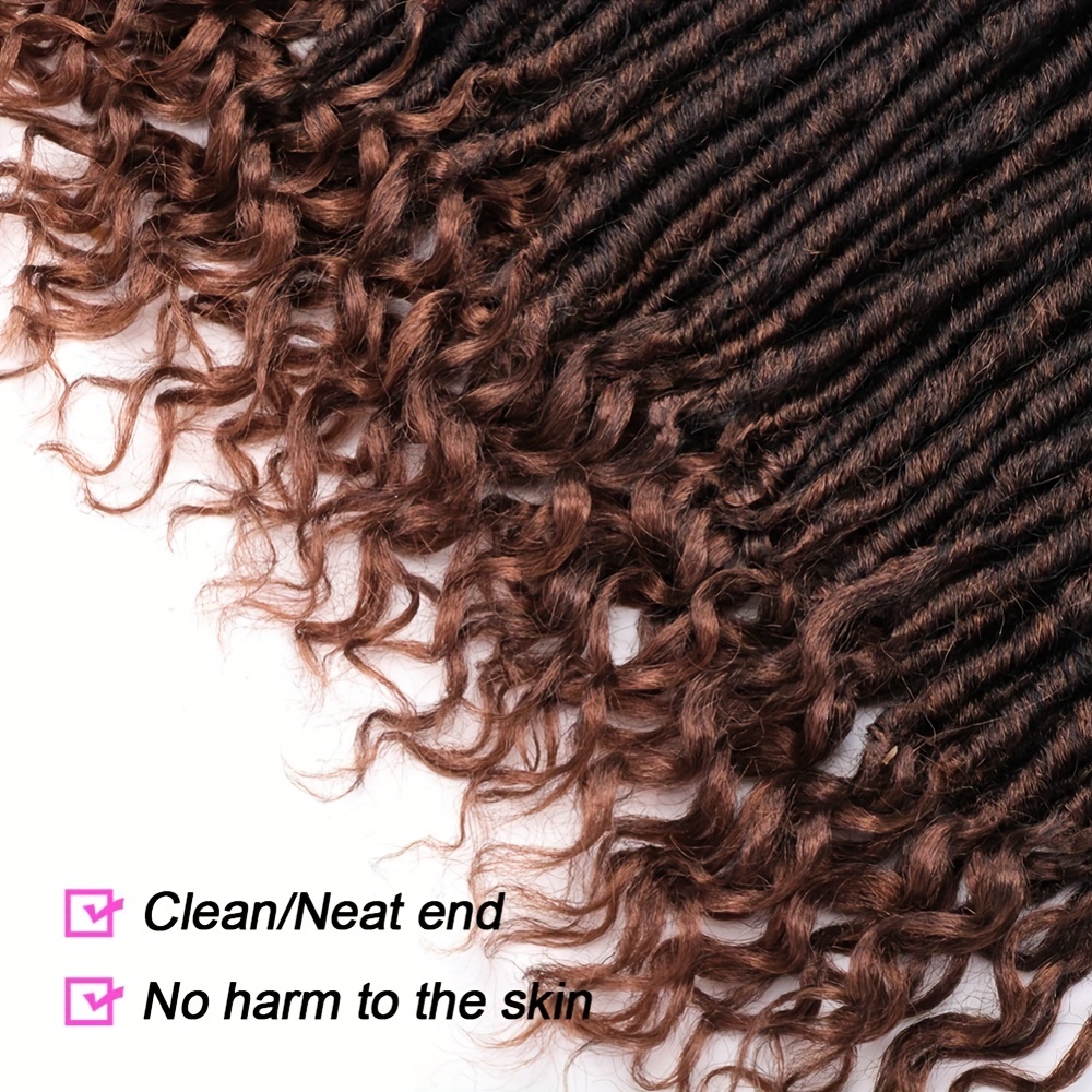 WIGNEE Crochet Hair 120 Strands Faux Locs 8 Inches Soft Locs Pre-Twisted  Locs Dreadlock Locs 6 Packs Pre-Looped Crochet Hair for Black Women (Ombre  1B/30) 8 Inch 1B/30