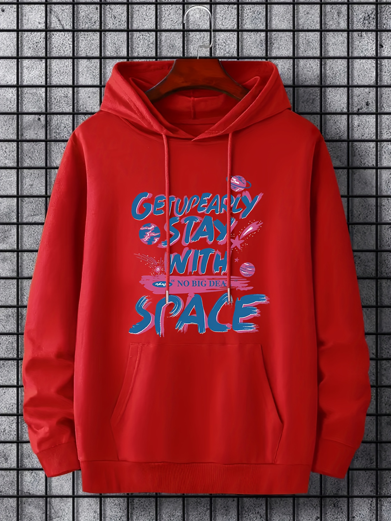 Space best sale print hoodie