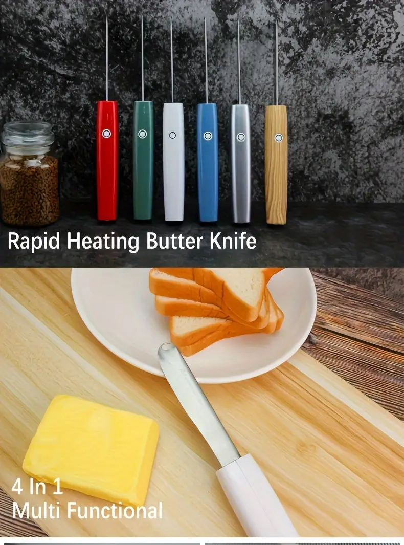 Butter Knife Electric Butter Knife Rechargeable Fast Heating - Temu