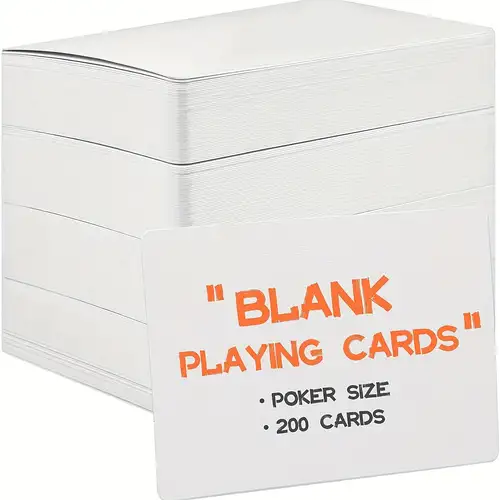 Blank Cards Playing - Temu