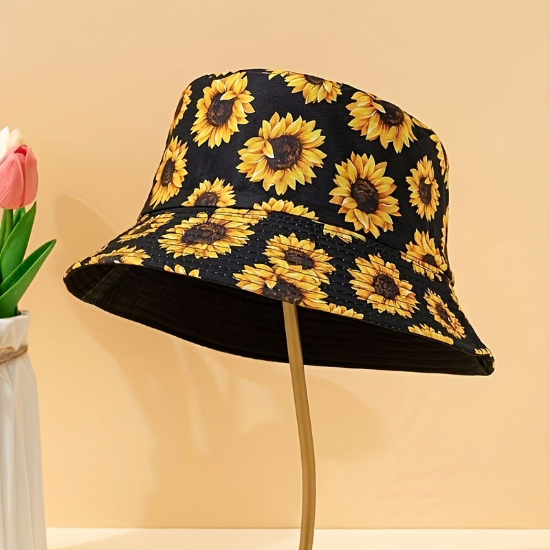 ZFLL Sombrero para el Sol,Sombrero para el Sol Mujer Verano Primavera  Algodón Estampado de Mariposas Color sólido Pescador Gorra Protección Solar  al