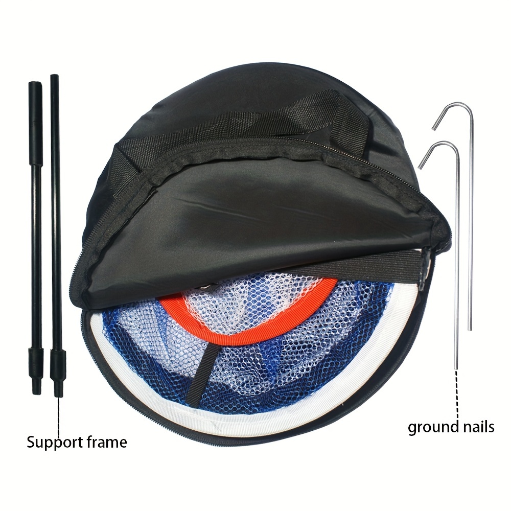 golf chipping net pop up golf chipping net with mat practice balls rubber tee golf practice nets for indoor outdoor chipping accuracy swing practice details 1