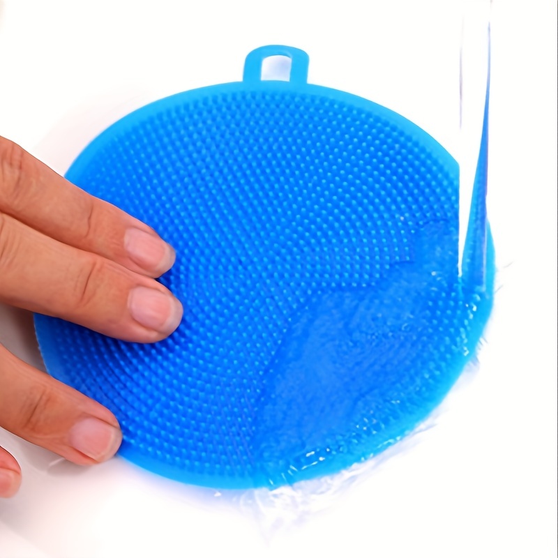 Silicone Dishwashing Scrubber, Durable Dishwashing Brush, Reusable  Double-sided Kitchen Pot Washing Scrub Brush, Multifunctional Scouring Pad,  Cleaning Supplies, Cleaning Tool, Back To School Supplies - Temu