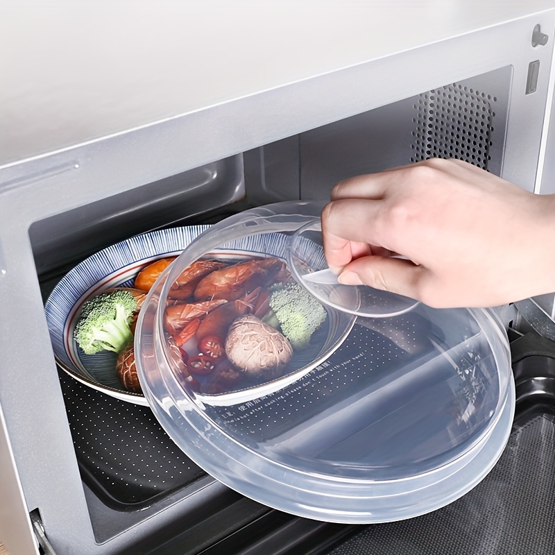 Plastic Food Cover Microwave Splatter Cover Microwave Plate - Temu