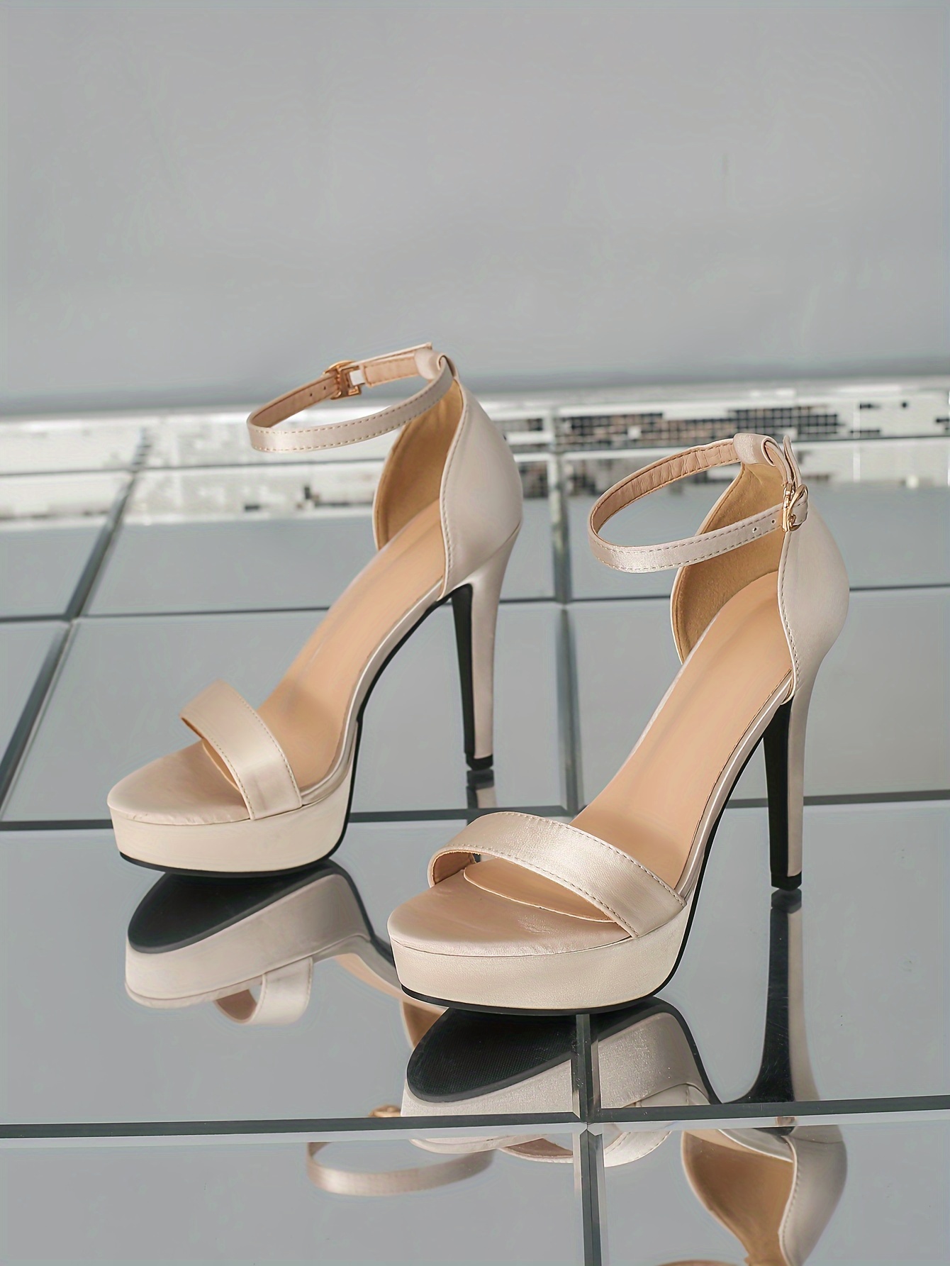 Elegant Beige Stiletto Heels