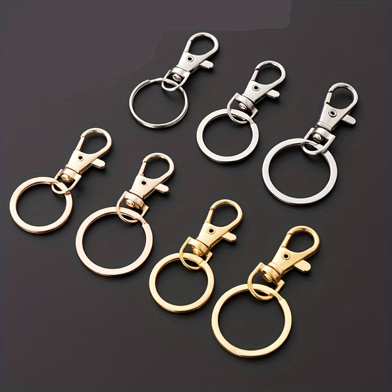 Cheap 10/20/40PCS Metal Swivel Lanyard Snap Hook with Key Rings Hooks  Keychain Hooks for Lanyard Key Rings(20 Pcs Swivel Snap Hooks + 20 Pcs Key  Rings)