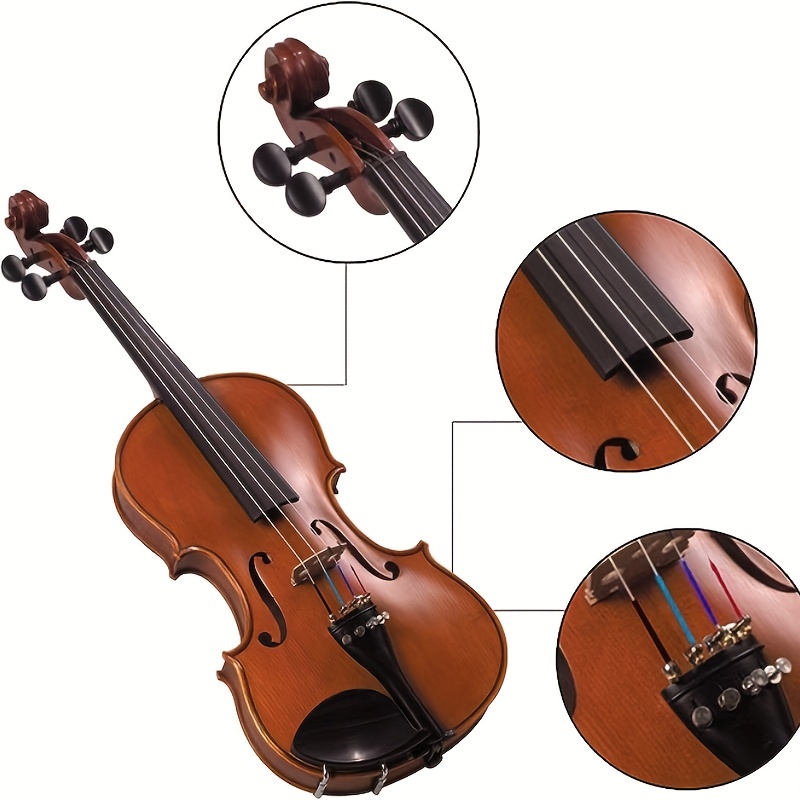 4パック4/4バイオリン弦ユニバーサルセットクラシックシルバー弦（GDAE