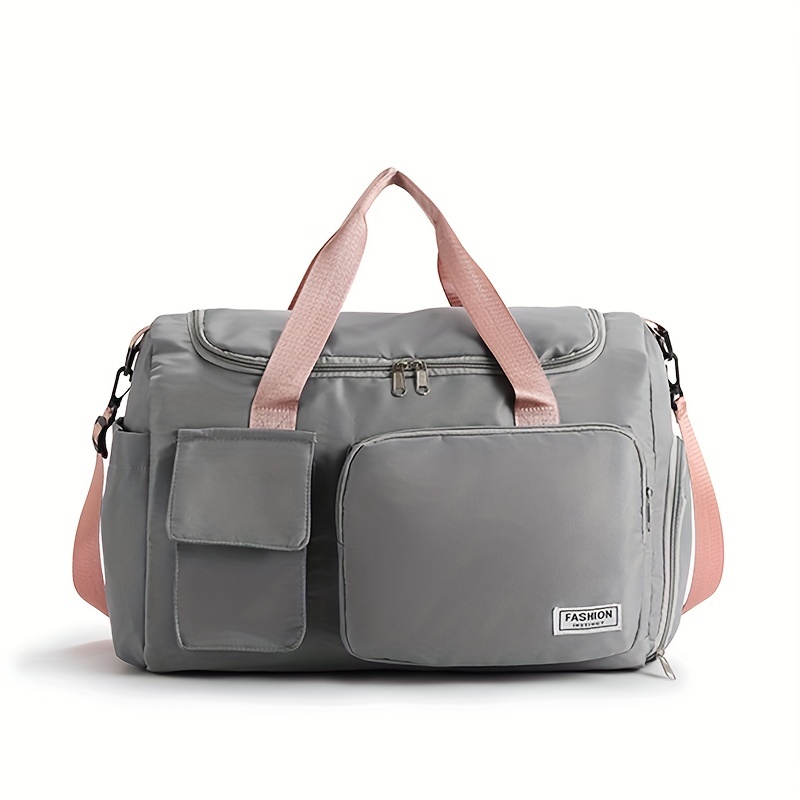 Large Capacity Carry on Tote With Shoe Compartment Waterproof Luggage Bag