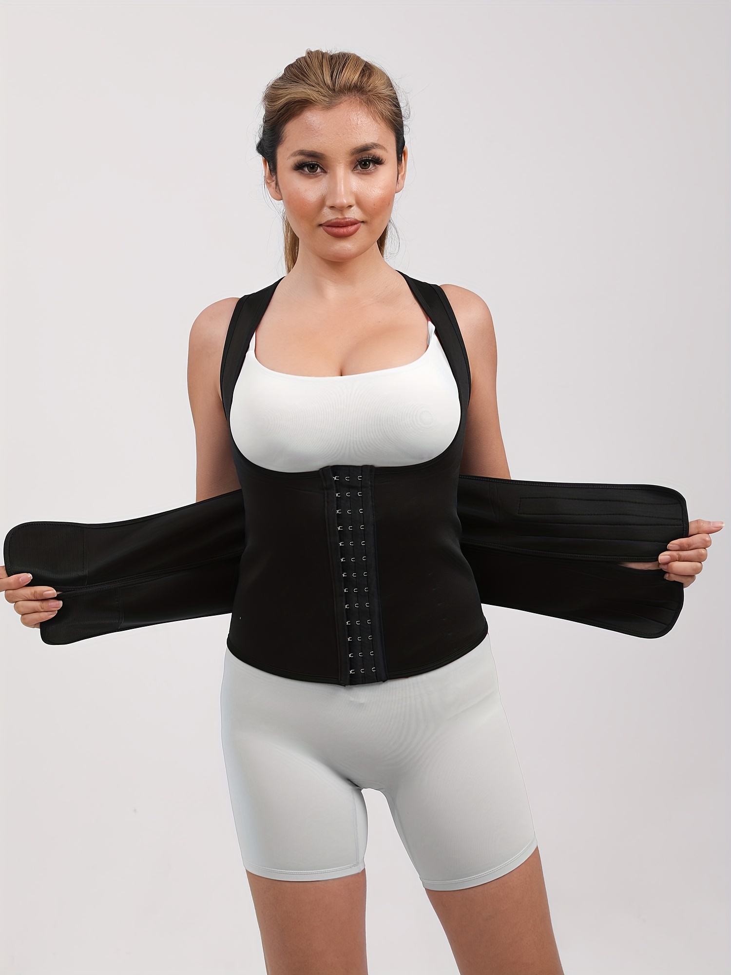 Neoprene Suit For Women Full Body Shaper Sport Sweat Sleeveless Adjustable  Strap Sauna Waist Trainer Bodysuit For Weight Loss