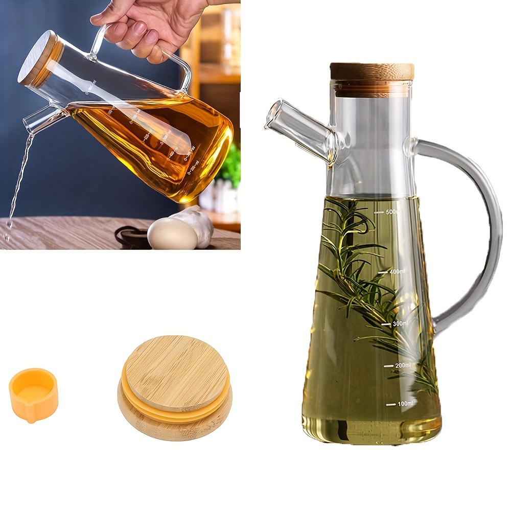 Seasoning Pot with Spoon Salt Pepper Seasoning Pot Sauce Vinegar Glass Oil  Brush Bottle Honey Sugar Pot Kitchen Accessories - AliExpress