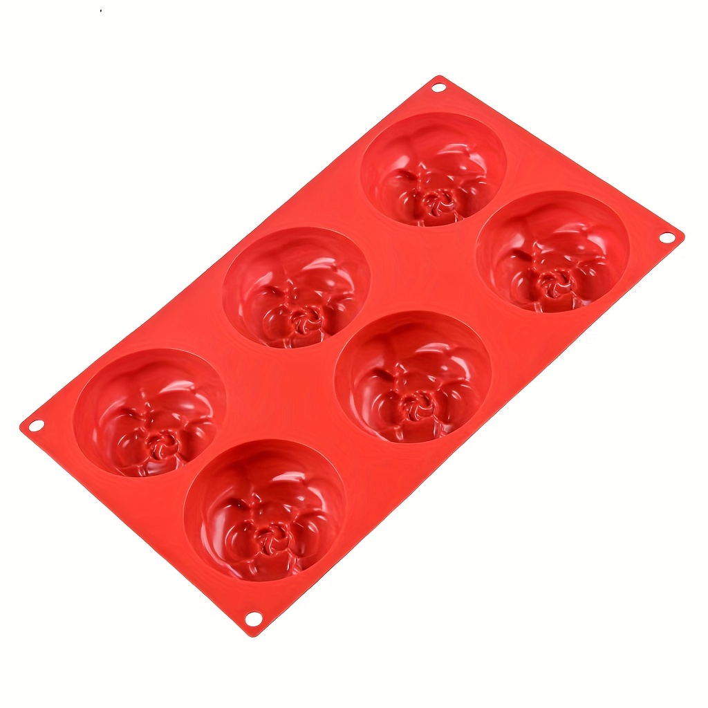 Round Flower Soap Molds for Soap Making, Rose Resin Candle Mold