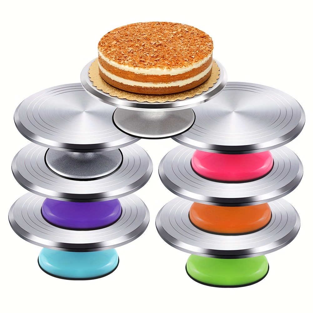 Aluminium Alloy Revolving Cake Stand, Rotating Cake Turntable For Cake,  Cupcake Decorating Supplies, Holiday Party Supplies - Temu Republic of Korea