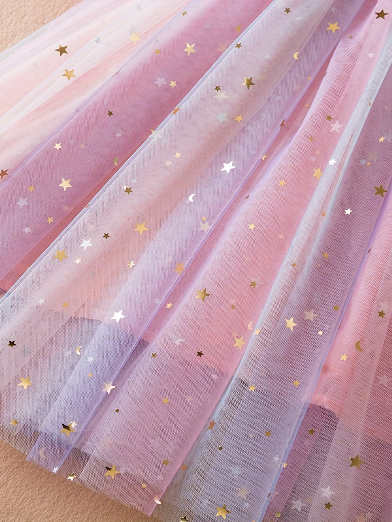 Nuovo Vestito A Balze In Tulle Stelle A Paillettes E - Temu Italy