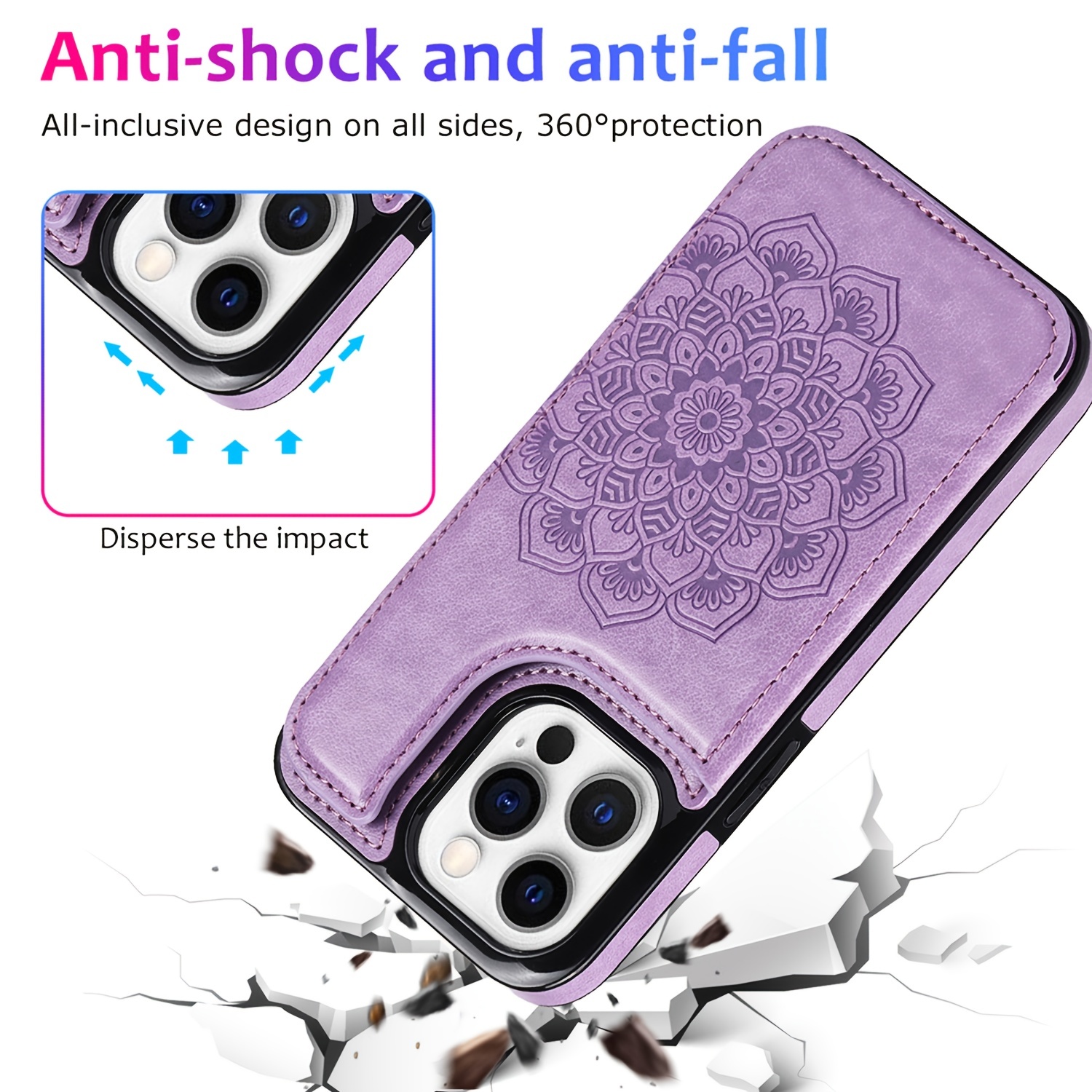 Funda De Cuero De Agujero Fino De Flor Antigua Adecuada Para iPhone 14 Pro  13 11 promax 12 7 8 plus Casa de los Tesoros