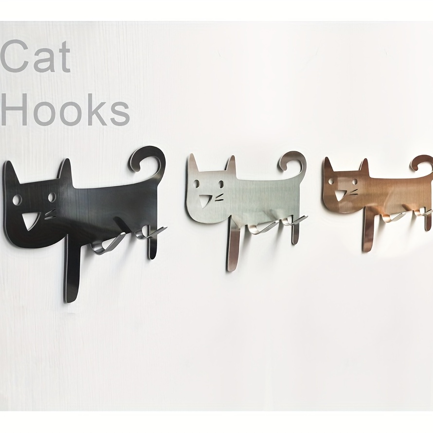 Cat Shaped Utensil Hooks Tableware Hook Towel Hook Self - Temu