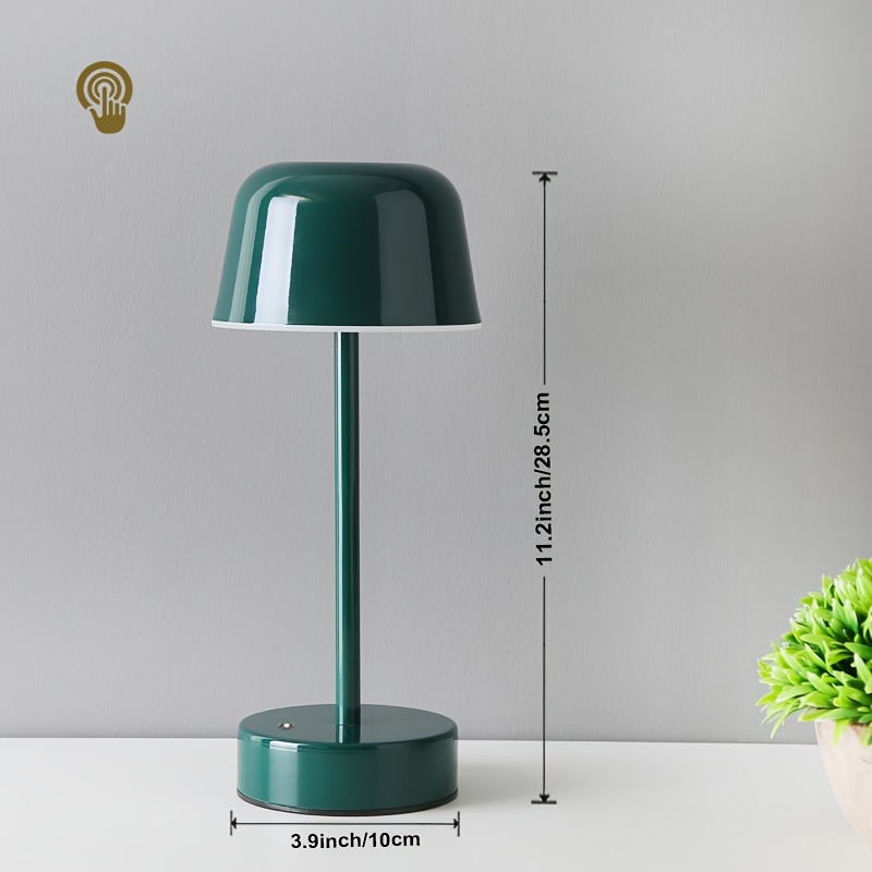 Led Cordless Table Lamp Small Rechargeable Metal Desk Lamp 3 Dimming Levels  Modern Hotel Restaurant Bedroom