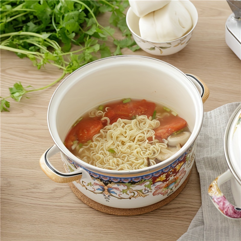 Soup Pot Enamel Thickened Double Ear Soup Pot - Temu