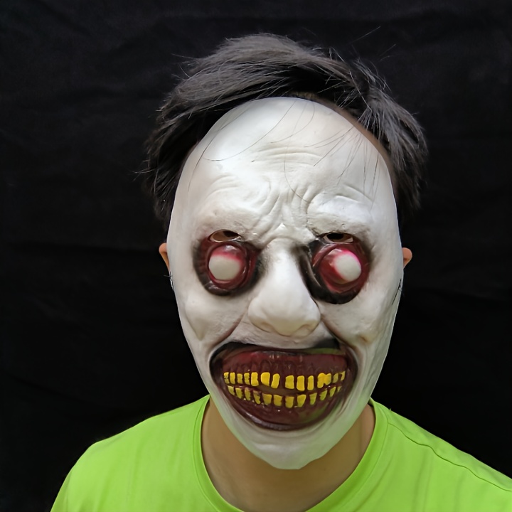 Halloween Horror Full Face Mask Ugly Woman Mask For Game - Temu