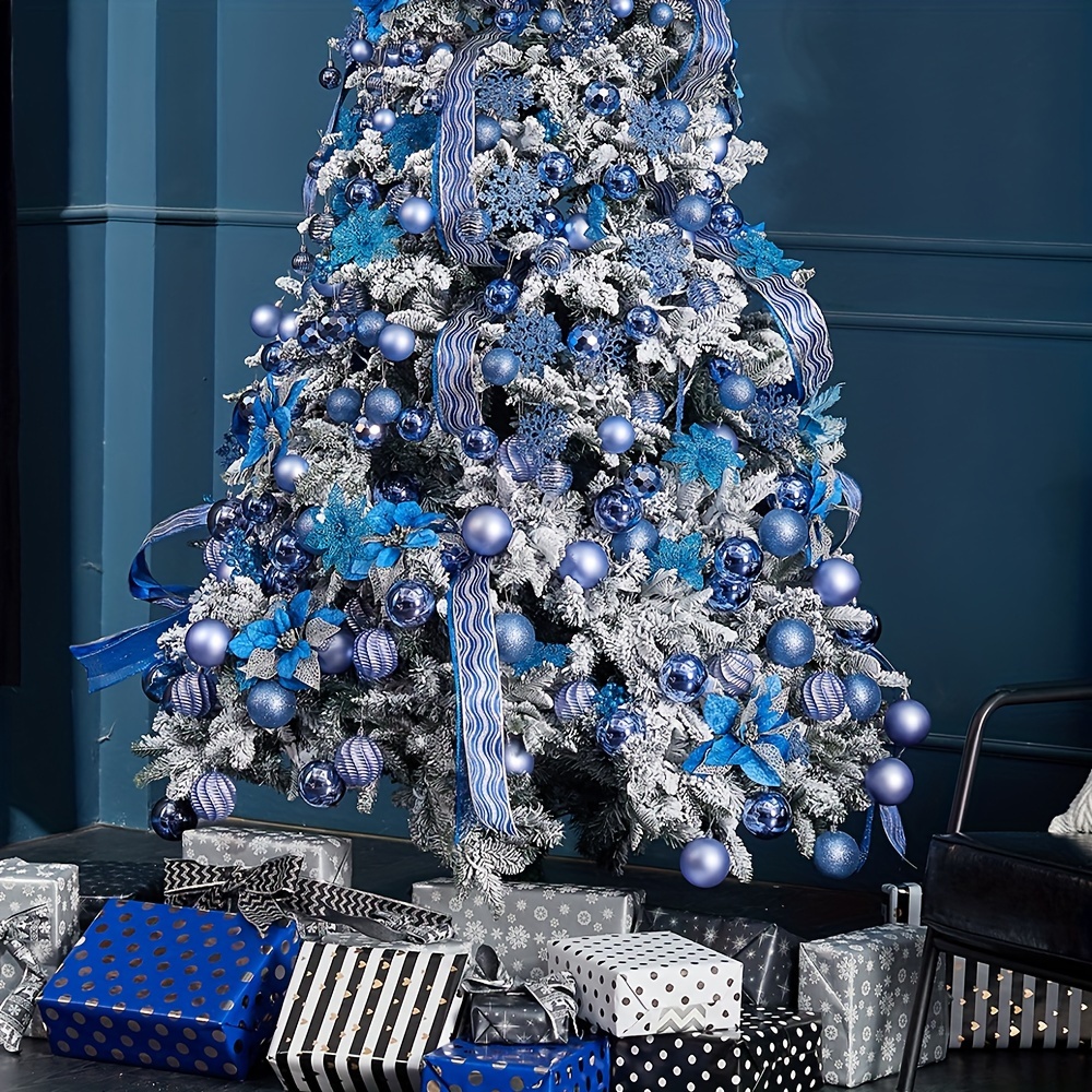 30pcs Plastic Artificial Snowflakes Christmas Decoration Xmas Tree Ornaments