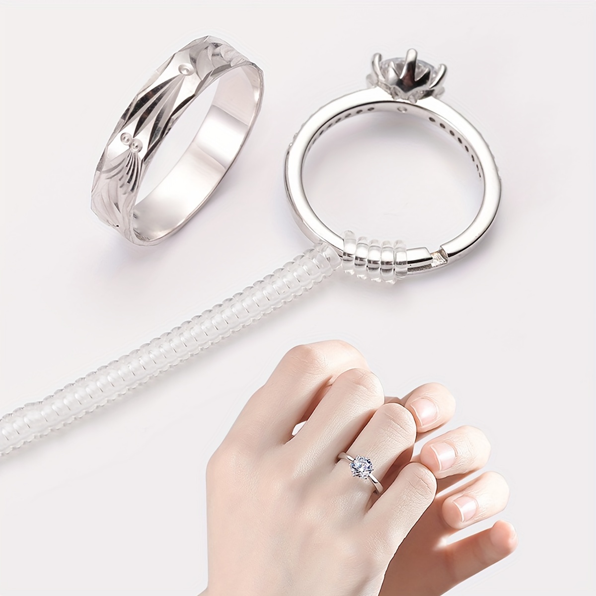 Rings Size Adjuster Ring Anti bump Wear Anti scratch Size - Temu