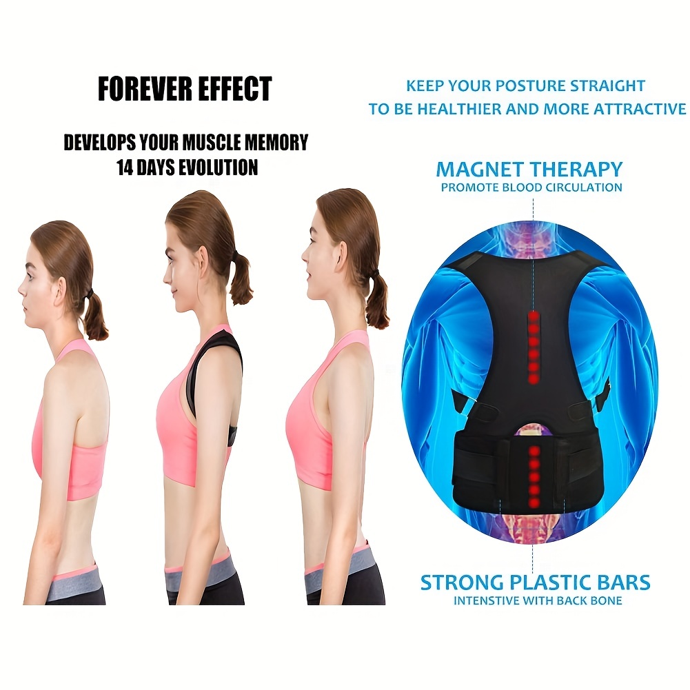 Posture Correction Lower Back Pain Adjustable Back Support Posture  Corrector Comfy Brace Posture Corrector-Back Brace (Size : Large)