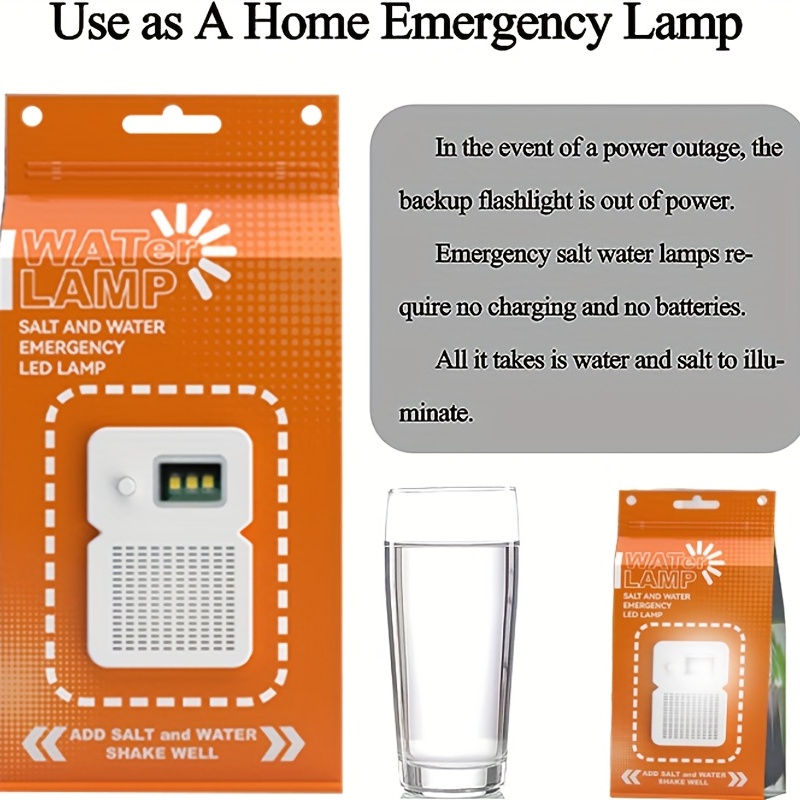 VKOSHA Salt Water Lamp Emergency Lighting Outdoor Lamp No Battery  Pollution-Free Environmental Prote…See more VKOSHA Salt Water Lamp  Emergency