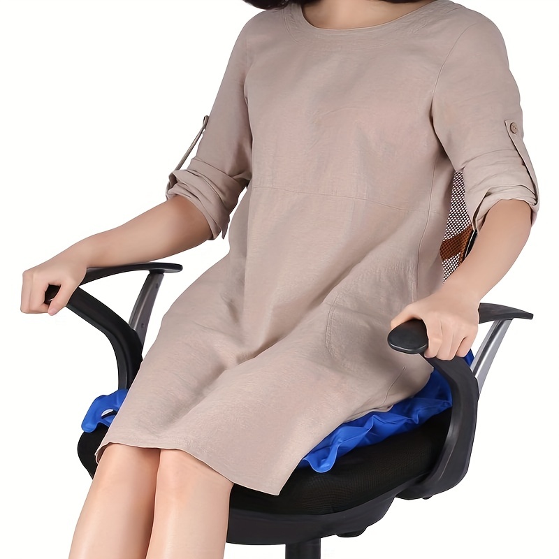 Coussin de siège gonflable air-alité avec dossier complet pour fauteuil  roulant, coussin de siège anti-escarres pour personnes âgées handicapées