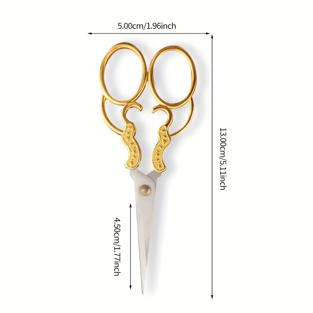 Kitchen Scissors 2cr13 Stainless Steal Golden Dragon And - Temu