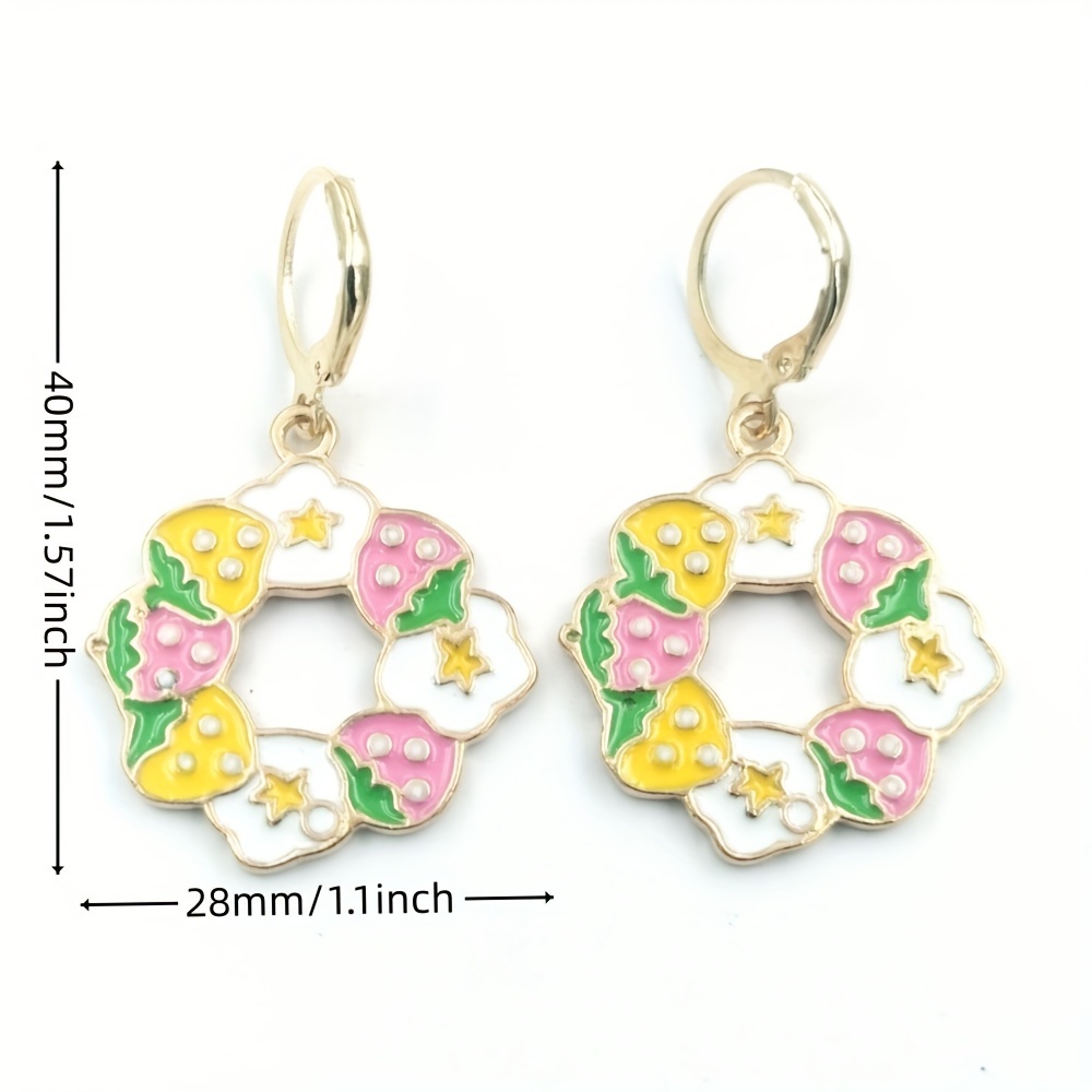 Korean Gentle Enamel Love Earrings Female 2023 New Light Luxury Niche  Design Ear Buckle Ear Jewelry - Toys & Games - Temu Germany