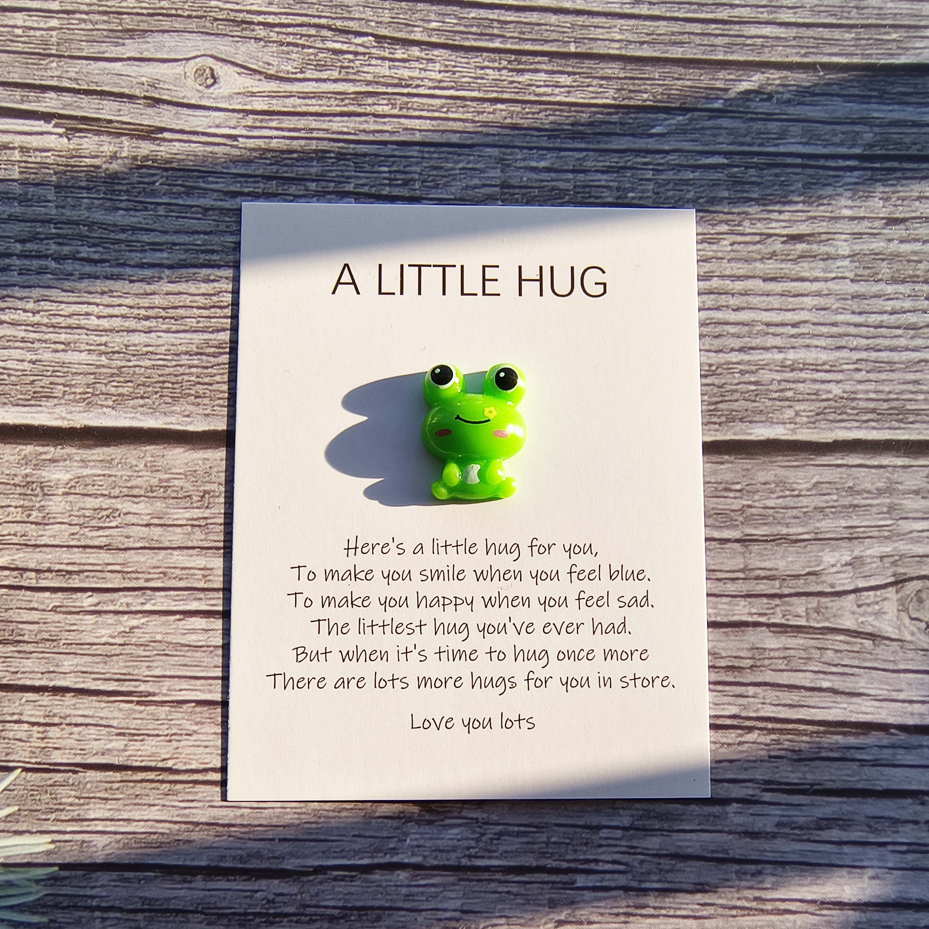 Pocket Hug Panda With Poem Card Small Birthday Gift Cute - Temu