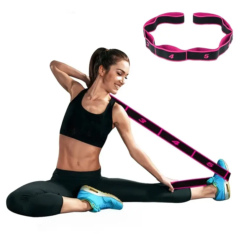 8-ring Resistance Band: Home Fitness Accessories For Yoga & Weight