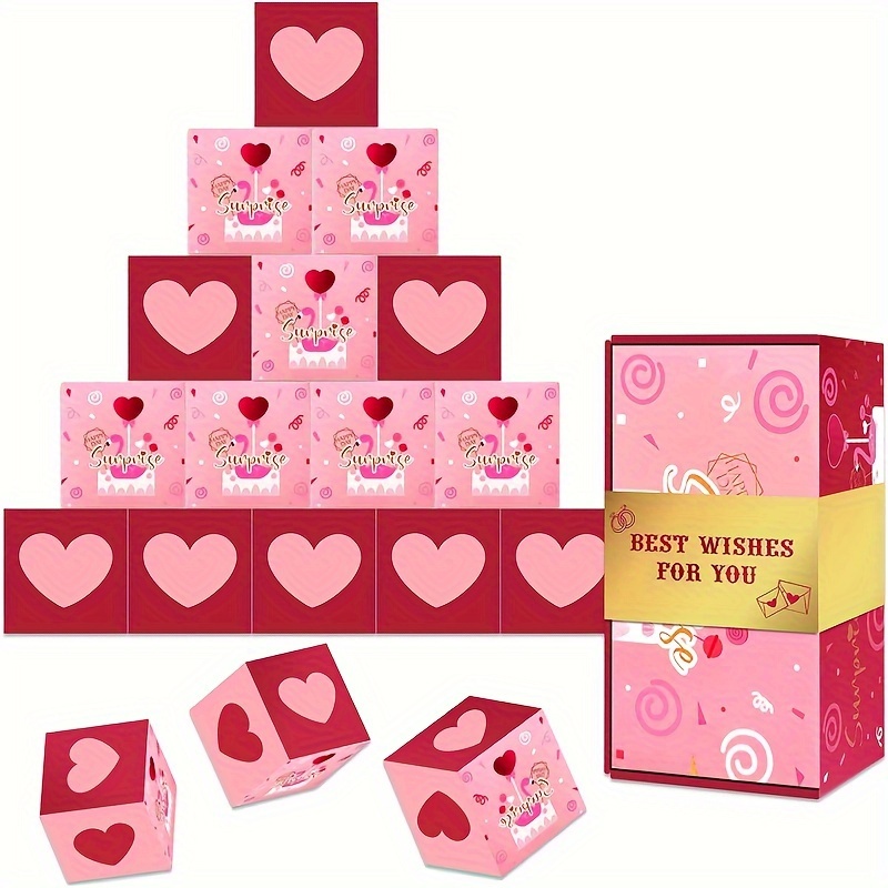 Surprise Gift Box Explosion Surprise Box Gift Box Cash Explosion Gift Box  Birthday Anniversary Valentine'S Day Wishes Surprise Box 