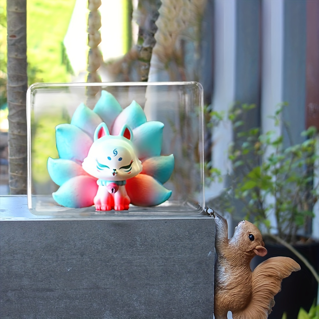 3D Nine-Tailed Fox Resin Mold - Silicone Animal Mold For Epoxy Crafting