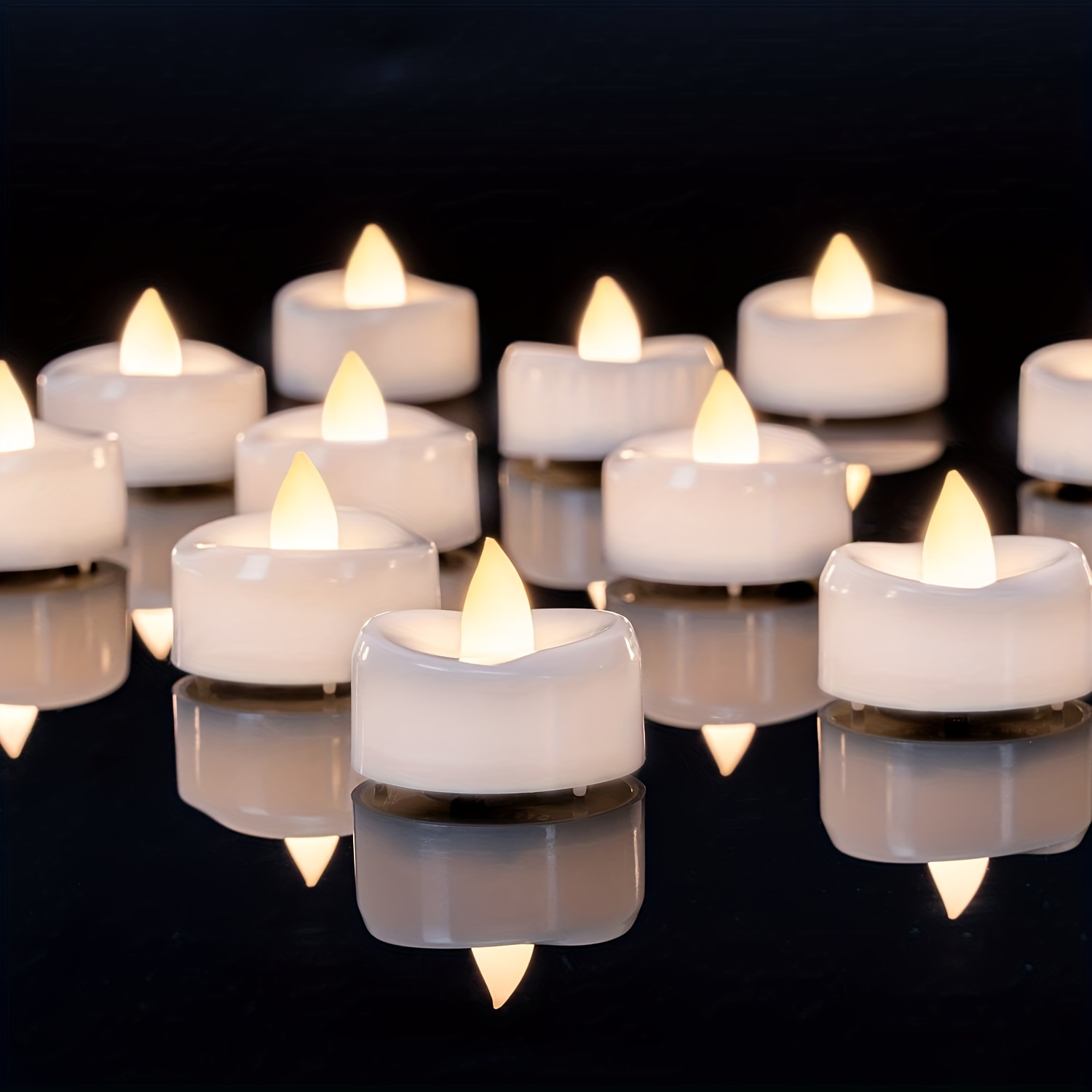 Wiederaufladbare elektronische LED wasserdichte Kerze mit blinkender Farbe  LED-Kerze