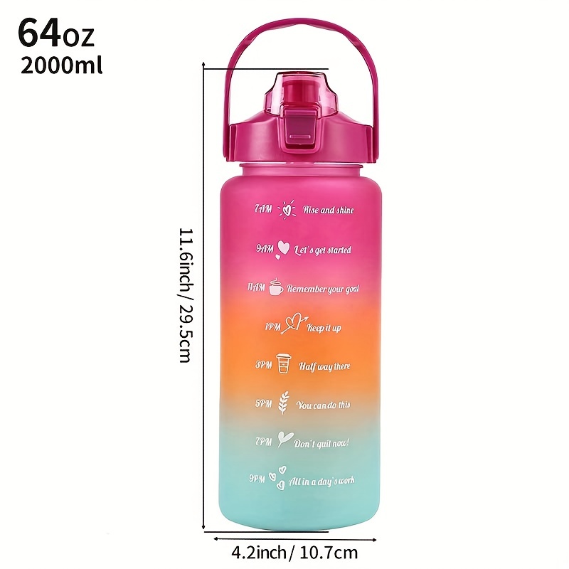 Gradient Color Lightweight Water Bottle Set Large Capacity - Temu