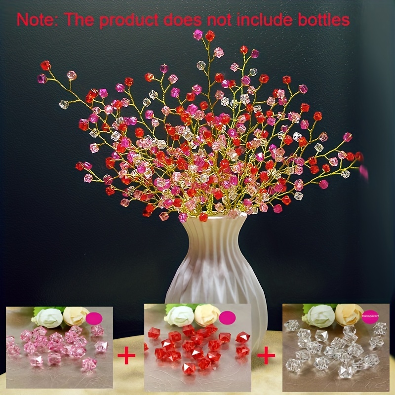  STOBOK 50 Artificial Stems DIY Artificial Bouquets Drop Flower  Branch Drop Flower Wedding Party Decor Wooden Garland Drops for Wedding  White Plant Bride Glass : Arts, Crafts & Sewing