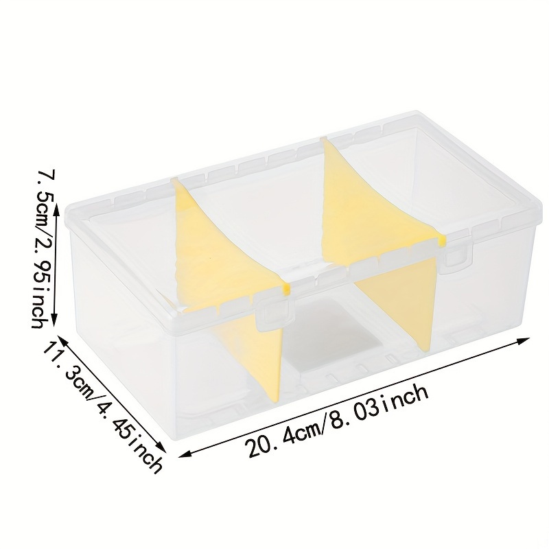 1/ Transparent Spice Storage Box, Clear Plastic Spice Storage Container  With Flip Top Lid, Leak-proof Food Storage Container For Pepper Powder  Chili Sauces, Dust-proof And Moisture-proof Seasoning Box, Kitchen  Accessories - Temu